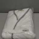 MONICA + ANDY Baby Organic Terry Bathrobe (2-3T, White + Grey)
