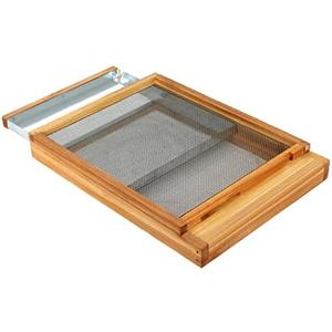 Honey Lake Langstroth Bee Hive Metal Screened Bottom Board Dipped in 100% Beeswax with Entrance Reducer, Screen Bottom Board for 10 Frame Beehive, Beehive Separated Board Beekeeping Supplies