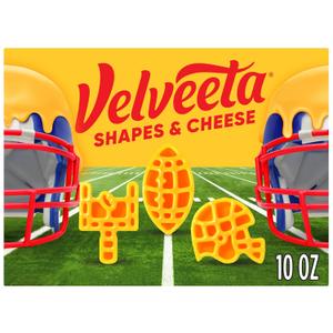 Velveeta Football Shapes & Cheese Macaroni and Cheese Dinner, 10 oz Box (EXP 07/15/26)