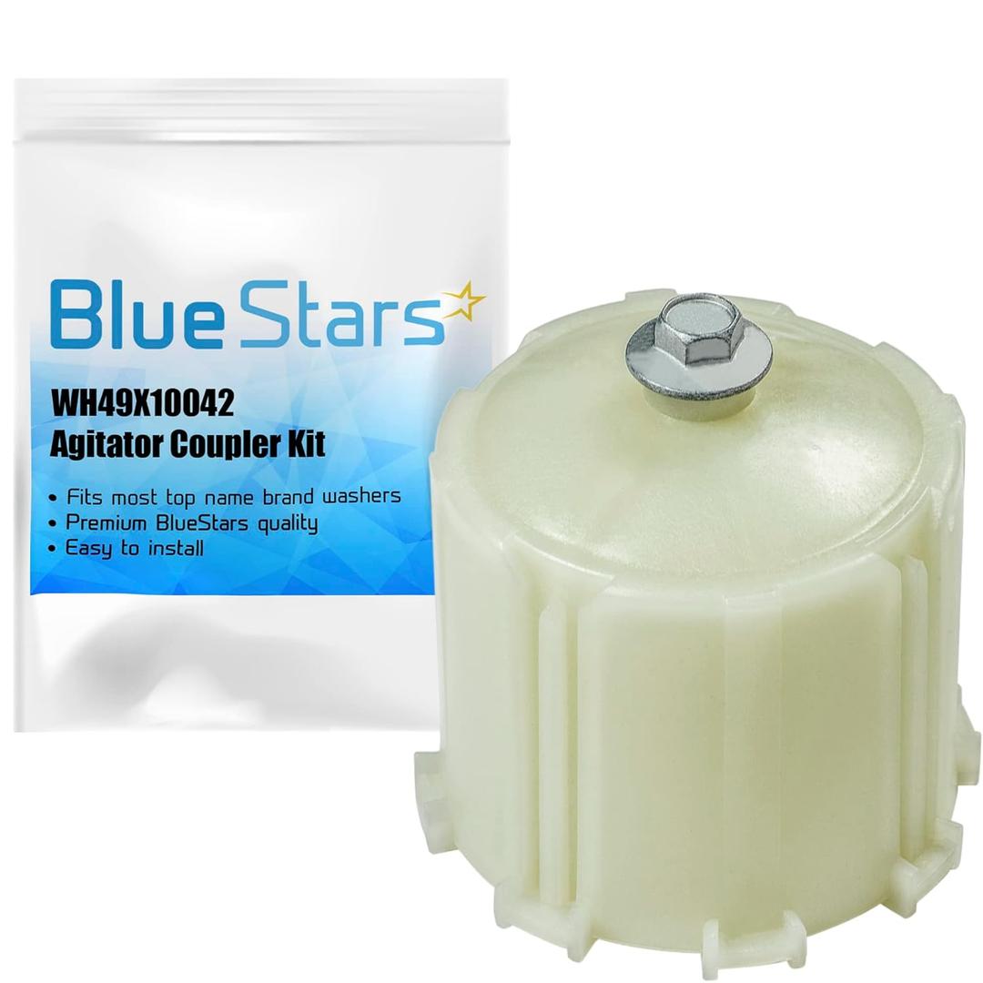 BlueStars Upgraded WH49X10042 Washer Agitator Coupler Kit Replacement - Compatible with G.E Washing Machines - Replaces AP3964635 PS1517844 1195917 WH43X10009