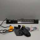 Ceiling Electric Outdoor Heater Wall-Mounted Hanging Patio 1500W Infrared 9 Heat Levels, 24H Timers, Carbon Fiber Tube Heating Wall Heater for Gazebo, Balcony (Clear Quartz Glass)