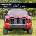 YZONA A-Pillar Hood Hinges Ditch Light Bracket Compatible with 2022 Toyota Tundra, Lighting Mount Brackets for Auxiliary Off Road LED Work Pod Light (2PCS, Black)