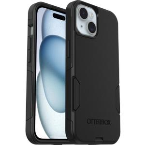 OtterBox iPhone 16e, 15, 14, & 13 Commuter Series Case - Black, Slim & Tough, Pocket-Friendly, With Port Protection