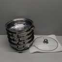 DOITOOL Stainless Steel Steamer, 5 Tier Steamer Pots with Lid, Cookware Steaming Pots (5 Layers 28cm)