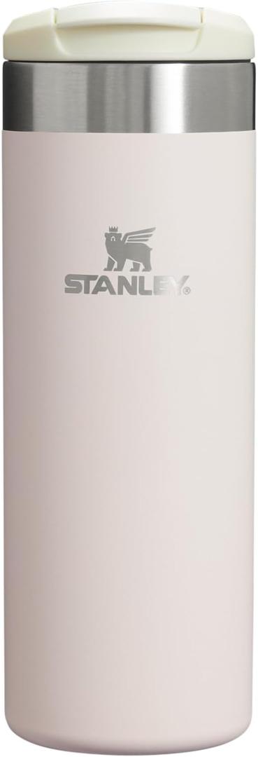 Stanley AeroLight Transit Bottle 16 oz | Locking Drink Through Lid | Leak Resistant Water Bottle or Coffee Travel Mug | Lightweight Insulated Stainless Steel | BPA-Free | Rose Quartz