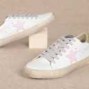 Mi.iM Sofia Womens Low Top Star Sneakers - Fashion Lace-Up Shoes with Cushioned Insole and Rubber Sole, 11 US