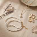 Cute Butterflies & Pearls Adjustable Choker necklace+Jewelry bag+Cleaning Cloth