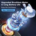 Portable Waist Fan, Wearable Belt Fan 10 Speeds Powerful Airflow, Hands-FreeHanging Neck Fan Rechargeablewith up to 24H+ of Working Time, for Camping, Outdoor, Jobsite