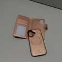 Bocasal for iPhone 17 Wallet Case Compatible with MagSafe Wireless Charging, RFID Blocking Magnetic Leather Case with Card Slots Holder Kickstand Detachable Wrist Strap 6.3 Inch (Rose Gold)