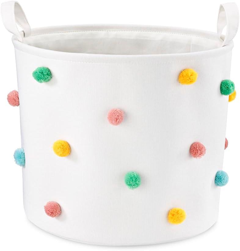 Whitmor Laundry Basket Hamper Large Collapsible Laundry Hamper with Easy Carry Handles Freestanding Clothes Hampers for Laundry, Bedroom, Dorm, Clothes, Towels, 75L, White, 4 Pack