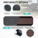 ESUDNT RV Step Covers 4 Pack RV Step Rug, RV Stair Covers Carpets for Mobile Home, Camper, 24 inch Wide (24*7.5, Black)