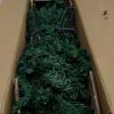 6.5ft Pre-Lit Hinged Pencil Christmas Tree 250 Multicolor Lights