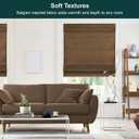 Chicology Cordless Roman Window Shade, Belgian Chocolate, 39" W x 64" H