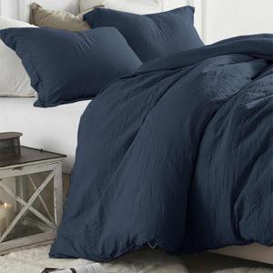 Burnt Orange Duvet Cover Queen Size 3 Pieces, Boho Soft Terracotta Quilt Cover Set - 1 Bohemian Rust Duvet Cover with Zipper Closure and 2 Pillowcases for Women Men