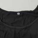 Cosonsen Women's Tassel Short Sleeve Round Neck T-Shirt Top Casual Summer Tee, M