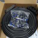 120FT Drip Irrigation System for Garden with 18 Nozzles 360 Adjustable Misting Nozzles, Quick-Connect Design, Ideal for Raised Beds, Lawns, Greenhouses & Outdoor Cooling