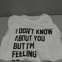 A Lot Going On at The Moment T Shirt Oversized Country Music Concert for Women Loose Nashville Music Lover Shirts (White, S)