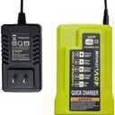 OP403 USB Port Battery Charger Replacement for Ryobi 40 Volt Battery Charger P401A OP403 OP403A OP404A OP400 OP401 OP400A OP406A, Compatible with Ryobi 40 Volt li-ion Battery OP40401 OP4040A OP1020A