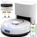 Bagotte Robot Vacuum and Mop Combo, 6000Pa Robotic Vacuum with Mapping, Self-Emptying Station for 90 Days Hands-Free Cleaning, LiDAR Navigation,Wi-Fi/App/Alexa Voice Control, for Carpets Hard Floors