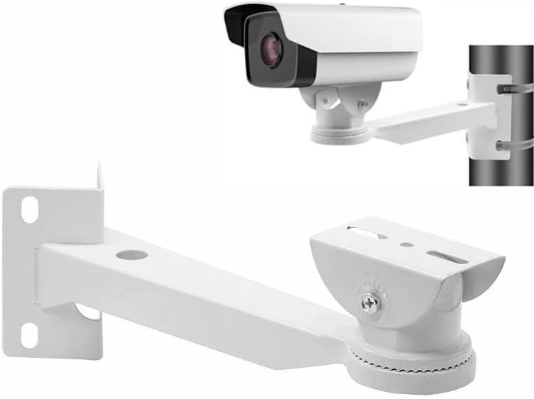 OwlCat Universal Indoor Outdoor Wall Mount CCTV Security Camera Mounting Bracket Pole Mount Right Angle 90 Degree CCTV Surveillance Camera Stand, White, Length: 310mm,Width: 83mm,Height: 107mm, BR360