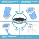 Standard Square Refills Disposal Bags Refill Compatible with Diaper Genie Classic, Compact and Select Pails, Hold Up to 270 Newborn-Sized Diapers Per Refill, Pack of 6