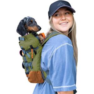 K9 Sport Sack Urban 3 - Small, Leafy - Ideal for Dogs with 13-16 Back Length - Dual-Use, Backpack-Style Carrier + Everyday Pack