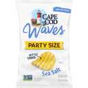 Cape Cod Waves Potato Chips, Wavy Cut Sea Salt Kettle Chips, 13 Oz
