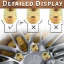 14mmx1.5 OEM Factory Wheel Lug Nuts Replacement for Sliverado Sierra 1500 Yukon Avalanche Suburban Express 1500/ K1500/ C1500 Escalade Traverse Yukon 14x1.5 Studs 6 Lug Wheel, Set of 24
