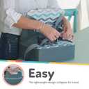 Nuby Easy Go Booster Seat - Travel Booster Seat for Babies and Toddlers - Holds Up to 35 Pounds - 9+ Months - Blue