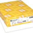 Astrobrights Colored Cardstock, 8.5 x 11, 65 lb/176 gsm, Stardust White (Multi-Color Flecked), 250 Sheets (22401)