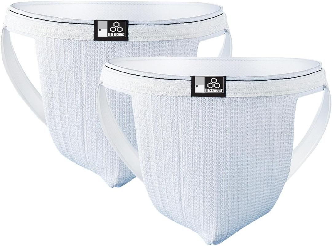 McDavid Two Pack Swim Supporter (White, L)