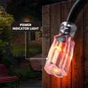DEWENWILS 3Ft Automatic GFCI Extension Cord Outdoor, 12/3 SJTW Heavy Duty Extension Cord, Power Cord with LED Lighted 3 Prong Plug, 15A/125V/1875W, Black, UL Listed
