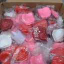 Coume 6000 Pcs Artificial Rose Petals with 72 Pcs Flameless LED Candles Romantic Decorations Fake Candles Happy Anniversary Decorations for Wedding Night(Red with Red Series Petal)