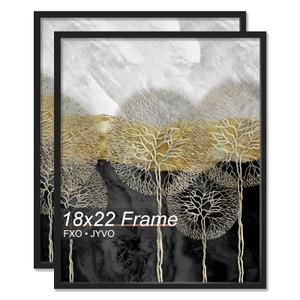 18x22 Picture Frame Set of 2 for Photo Poster Horizontally/Vertically