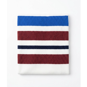 CAINANEL Blue/White/Red Striped Rug 4th of July Door Mat 3' x 5' Summer Front Porch Rug Independence Day Welcome Doormats for Farmhouse Entrance Porch Outdoors Decor (Blue/red/White, 3' x 5')