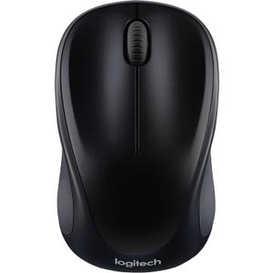 Logitech M317 Wireless Mouse, 2.4 GHz with USB Receiver, 1000 DPI Optical Tracking, 12 Month Battery, Compatible with PC, Mac, Laptop, Chromebook - Black