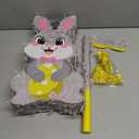 ZRUNBO Easter Bunny Egg Piñata Set with Blindfold and Stick, Funny Cute Bunny Favors for Birthday Party, Kids Piñata Easter Party Decorations