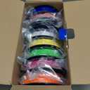 JAYO PETG Filament 1.75mm Bundle 2KG, Strong Toughness PETG 3D Printer Filament, Accuracy +/- 0.02 mm, Fits for Most FDM 3D Printers (Black, White, Green, Red, Blue, Orange, Yellow, Pink)