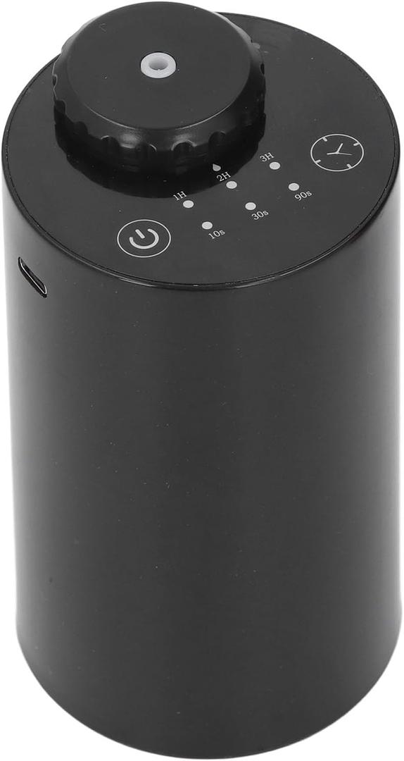 Waterless Aromatherapy Diffuser for Essential Oil, Waterless Scent Diffuser, Mini Scent Air Machine with 1/2/3H Timer and 3 Mist Level, Quiet Waterless Essential Oil Diffuser for Home Room
