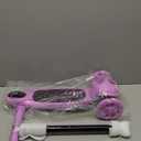 ZIFFY Multicolor 3 Wheel Scooter for Kids 3-5, Toddler Kick Scooters with LED Light-Up Wheels for Boys and Girls, 5 Adjustable Height and Lean-to-Steer Design, Support up to 110 lbs by JOVA (Purple)