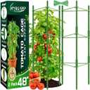Legigo 2-Pack Tomato Cage for Garden Plant Support - Up to 48in Garden Stakes, Tomato Trellis for Potted Plants, Tomato Cages Plant Stakes for Climbing Vegetables & Flowers