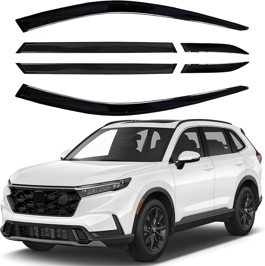 Shatterproof Out-Channel Window Deflectors for Honda CR-V (CRV) 2023-2025, Rain Guards Window Visors for Cars Vent Deflector Car Accessories (for CRV 23-25 6-PCS)