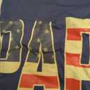 Papa Bold Patriotic American Flag Fathers Day Papa T-Shirt (Navy, XXXL)