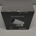 Mini Portable Projector 4K WiFi 6 BT 5.2 Upgraded Portable Projector Full HD Supported for Phone / PC / TV / HDMI / PS5 / Laptop Auto Keystone Home Theater 180° Rotation [Built-in App] White