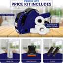 Perco Lite 1 Line Price Gun with Price-Marking Labels Kit Includes 5,000 Blank White Labels, 1 Gun Clip, 2 Ink Rollers 1 Ink Roll & Labels Preloaded Ideal for Retail Pricing, Inventory, and More