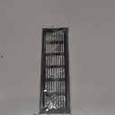 PATIKIL 10 x 3 Inch Door Air Vent Cover, Aluminum Grille Ventilation Cover Louvered with Mounting Screws for Cabinet Wardrobe Door, Black