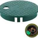 Sprinkler Valve CoverID 5.5" OD 6" Sprinkler Irrigation Valve Box,Valve Box Cover Lid for Outdoor Sprinkler Irrigation Control Water System Lawn,Ideal for Irrigation Systems & Landscaping (1 PCS)