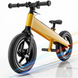 Electric Bike for Kids, Electric Balance Bike for Ages 3-8 Years Old,Kid Electric Motorcycle with 2 Speed Modes,Push-Button Brakes,12 Inch Dirt Off-Road Tire and Adjustable Seat