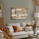 Large Family Canvas Wall Art for Kitchen Living Room Bless This Home Wall Decor Rustic Vintage Signs Pictures Farmhouse Family Painting Prints Christian Artwork Bedroom Office Home Decorations 24x36”