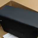 IBUYKE 16.54" Small Footstool, PU Faux Leather Step Stool, with Padded Seat Pine Wood Legs and Padded Rectangular Stool, for Bedroom, Black RF-BD210